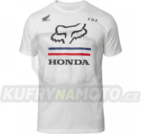 Tričko FOX Honda Premium Tee Optic White - velikost XXL