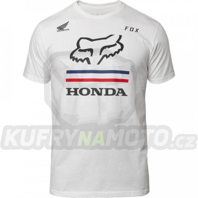 Tričko FOX Honda Premium Tee Optic White - velikost XXL