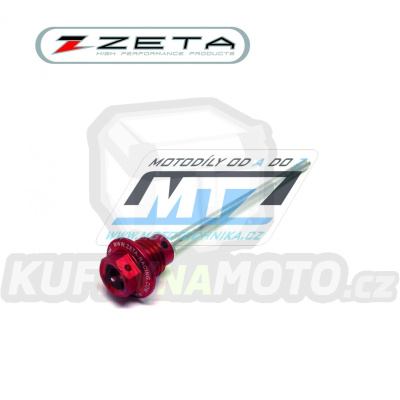 Zátka s měrkou (zátka oleje) - ZETA ZE89-3020 - Honda CRF250R / 04-09 + CRF250X / 04-19 + CRF450X / 05-16 - červená