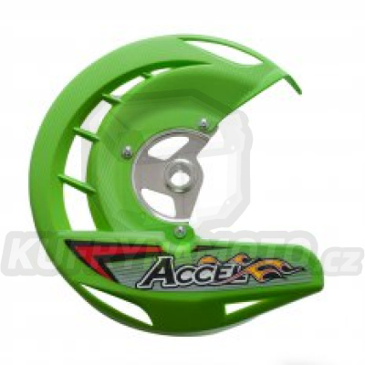 ACCEL kryt kotouče brzdové přední KAWASAKI KXF 250/450 '06-'18 barva zelená