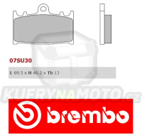 Brzdové destičky Brembo SUZUKI VL INTRUDER (left caliper) 1500 r.v. Od 02 -  Originál směs Zadní