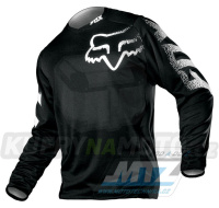 Dres motokros FOX BLACKOUT JERSEY - černý - velikost XXL