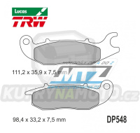 Destičky brzdové DP548-LU TRW Lucas MCB759 - směs Allround