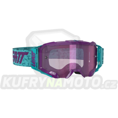 LEATT  brýle VELOCITY 5.5 IRIZ GOGGLE AQUA PURPLE barva tyrkysová/fialová