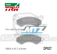 Destičky brzdové DP027-LUEC TRW Lucas MCB833EC - směs Allround Economy