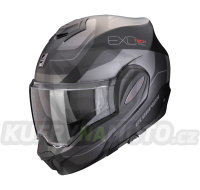 Moto přilba SCORPION EXO-TECH EVO PRO COMMUTA matná černo/stříbrná