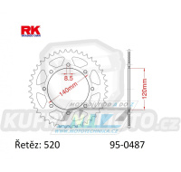 Rozeta ocelová (převodník) 0487-37zubů RK - Kawasaki W800 + BJ Estrella 250 + KLE250 + KLR650 + KLE500 + KLR500 + KLX650 + KLX650R