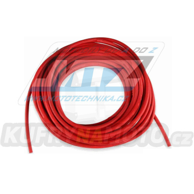 Kabel zapalovací - průměr 7mm / délka 10m (ke svíčce) - červený