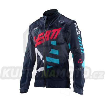 LEATT bunda GPX 4.5 ENDURO X-FLOW JACKET INK/BLUE barva granátová/modrá velikost M