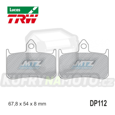 Destičky brzdové DP112-LU TRW Lucas MCB593 - směs Allround