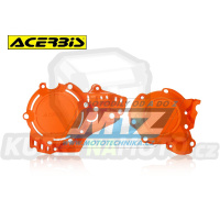 Kryty spojkového víka a víka zapalování Acerbis - Husqvarna TC250 / 17-18 + TE250+TE300 / 17 +  TE250i+TE300i / 18-19 + KTM 250EXC+300EXC / 17 +  250EXC TPI+300EXC TPI / 18-19 + 250SX / 17-18 - barva oranžová