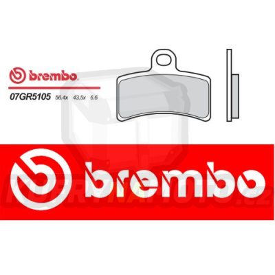 Brzdové destičky Brembo GAS GAS MC 65 r.v. Od 05 -  Originál směs Zadní