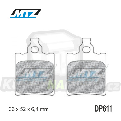 Destičky brzdové DP611-FM - MTZ směs Offroad Profi