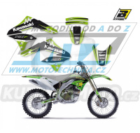 Polepy na motocykl (sada polepů Dream) Kawasaki KXF450 / 06-08 - typ polepů Dream4