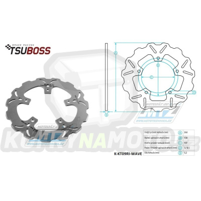 Kotouč brzdový (240/107/5D) - Husqvarna + KTM 690Duke+SM690+SMC690+790Duke+890Duke + 950Supermoto+990SMR+990Supermoto+990Superduke + GASGAS