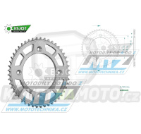 Rozeta řetězová (převodník) Dural 0895-48zubů ESJOT 51-15203-48 - barva stříbrná - KTM 85SX / 03-24 + 105SX+XC85+XC105 + Husqvarna TC85 / 14-24 + Gas-Gas MC85