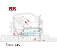 Kolečko řetězové (pastorek) 95-KTM50A-12zubů RK - KTM 50SX + 50 Junior + 50 Senior + 50 Adventure / 01-08