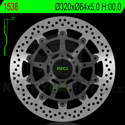 Brzdový kotouč moto NG 1538
