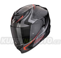 Moto přilba SCORPION EXO-520 EVO AIR TERRA černo/stříbrno/červená