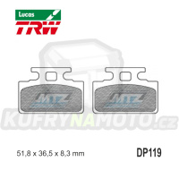 Destičky brzdové DP119-LU TRW Lucas MCB589 - směs Allround