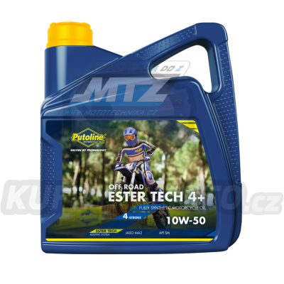 Olej motorový motocyklový Putoline Ester Tech OffRoad4+ 10W50 (balení 4L)