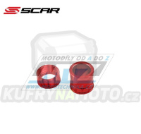 Rozpěrky na osu předního kola SCAR - Honda CR125+CR250 / 02-07 + CRF250R / 04-24 + CRF250RX / 19-24 + CRF450R / 02-24 + CRF450RX / 17-23 + CRF450L / 19-20 + CRF450X / 19-24 + CRF450RL / 21-24 - červené