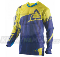 LEATT chráničová košile CROSS MODEL GPX 4.5 X-FLOW BLUE/LIME barva modrá/žlutá FLUO velikost L