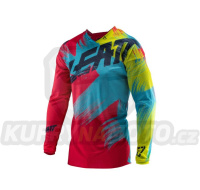 LEATT chráničová košile CROSS GPX 4.5 LITE JERSEY RED/LIME barva červená/žlutá FLUO velikost XXL