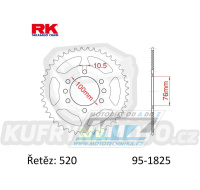 Rozeta ocelová (převodník) 1825-43zubů RK - Suzuki DR750 Big + DR500+SP500 + GF250+GN400+GSX400 + GSXR750+GSXR1100+GSXR250 + LT250+LT300+LT500R Quadzilla + RG125 + VL250 Intruder