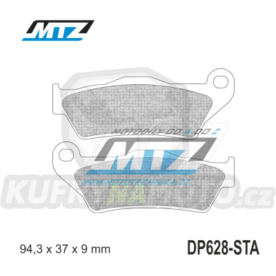 Destičky brzdové DP628-STA - směs Standard