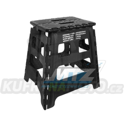 Stojan/Stojánek pod motorku skládací Foldable Motocross Stand - černý