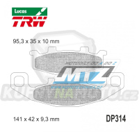 Destičky brzdové DP314-LUSV TRW Lucas MCB569SV - směs Sinter Road