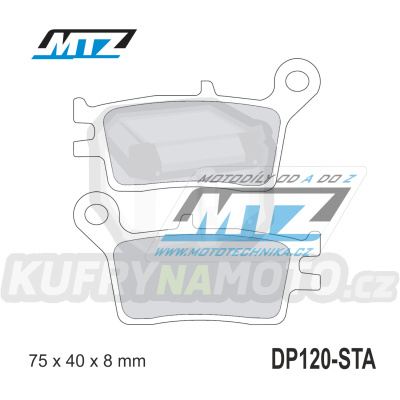 Destičky brzdové DP120-STA - směs Standard