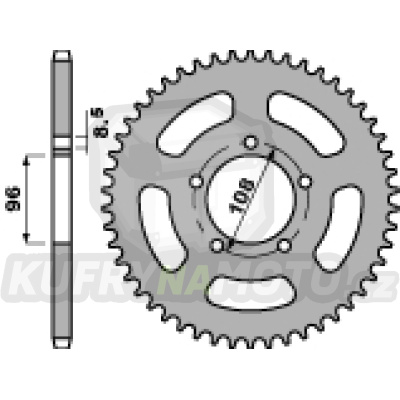 PBR řetězová rozeta 1516-44 C45 GILERA 125 XR 88-89, HARLEY DAVIDSON MT350 řetěz 520 - akce