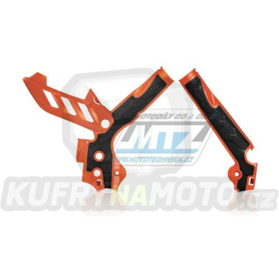 Kryty rámu KTM 250SX+250SXF+350SXF+450SXF / 11-15 + KTM EXC+EXCF / 12-16 - barva oranžovo-černá