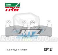 Destičky brzdové DP127-LUSV TRW Lucas MCB703SV - směs Sinter Road