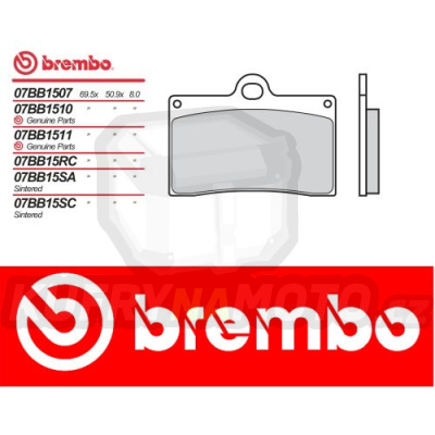 Brzdové destičky Brembo BIMOTA DB2 900 r.v. Od 93 -  směs SC Přední