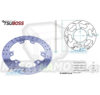 Kotouč brzdový (250/134/6D) - Suzuki DR600Djebel +DR650 / 91-95+DR650Djebel / 90-95+DR650R / 90-93+DR650RE / 94-95+DR650RS / 90-91+DR650RSE / 91-93+DR750BIG / 88-89+DR800BIG / 89-96