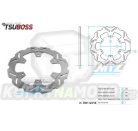 Kotouč brzdový (rozměry 292/165/6D) - Yamaha YZF-R125 / 14-20 + MT125 / 16-20