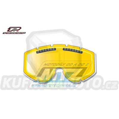 Sklo do brýlí Progrip 3256 Double Yellow Turbo Flow Lens - dvojité, žluté