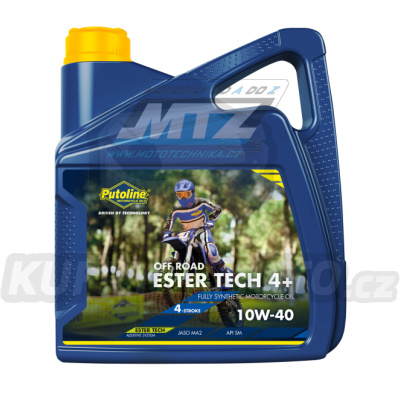 Olej motorový motocyklový Putoline Ester Tech OffRoad4+ 10W40 (balení 4L)