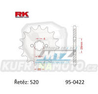 Kolečko řetězové (pastorek) 0422-11zubů RK - Cagiva 125 Enduro + 125WMX + Kawasaki KX125 + KDX175 + Suzuki DS185 + TC125 + TSR125 + TF185 + TS185 + GT200EX + SB200 + Yamaha YZ100 + YZ125 + BW350 + IT175