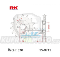 Kolečko řetězové (pastorek) 0711-14zubů RK - Cagiva 125 Aletta Oro + 125 Cruiser + 125 Super City + 125 Tamanaco + 125 Blues Custom + 125 Freccia +125 K7 + 125 Planet + 125 Mito + 125 N90 + 125 N1 + 125 Raptor + 125 W8