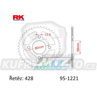 Rozeta ocelová (převodník) 1221-45zubů RK - Honda CBR125R / 11-17 + CB125F / 15-20 + CBR125+GLR125+GTR150