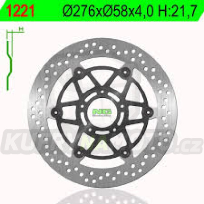 Brzdový kotouč moto NG 1221