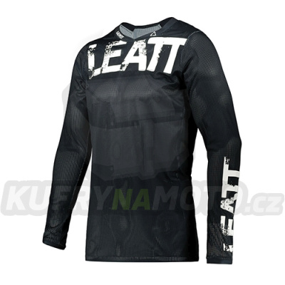 LEATT TRIČKO MOTO 4.5 X-FLOW dres ČERNÁ BARVA ČERNÁ VELIKOST M-5021020341-akce