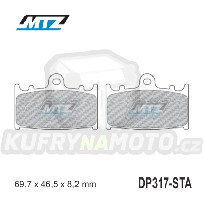 Destičky brzdové DP317-STA - směs Standard