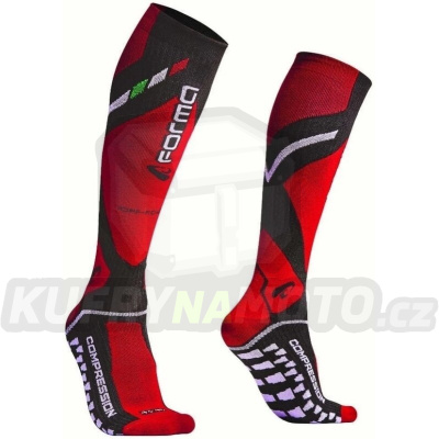 Podkolenky FORMA OFF ROAD COMPRESSION černo/červené