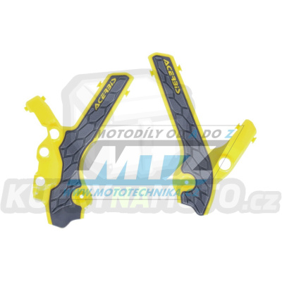 Kryty rámu Suzuki DRZ400 / 00-23 + DRZ400S+DRZ400SM+DRZ400E - barva šedo-žlutá