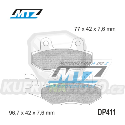 Destičky brzdové DP411-FM - MTZ směs Offroad Profi